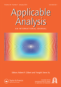 Cover image for Applicable Analysis, Volume 100, Issue 1, 2021