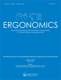Cover image for Ergonomics, Volume 58, Issue 9, 2015