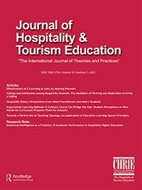Cover image for Journal of Hospitality & Tourism Education, Volume 33, Issue 2, 2021