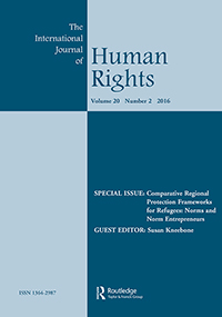 Cover image for The International Journal of Human Rights, Volume 20, Issue 2, 2016