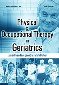 Cover image for Physical & Occupational Therapy In Geriatrics, Volume 34, Issue 2-3, 2016
