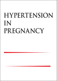 Cover image for Hypertension in Pregnancy, Volume 35, Issue 2, 2016