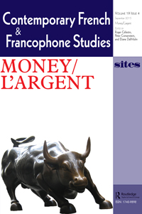 Cover image for Contemporary French and Francophone Studies, Volume 19, Issue 4, 2015