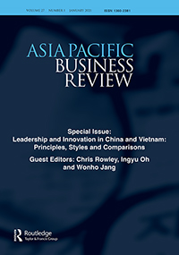 Cover image for Asia Pacific Business Review, Volume 27, Issue 1, 2021