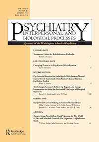 Cover image for Psychiatry, Volume 81, Issue 1, 2018