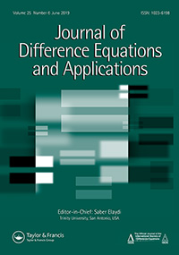 Cover image for Journal of Difference Equations and Applications, Volume 25, Issue 6, 2019