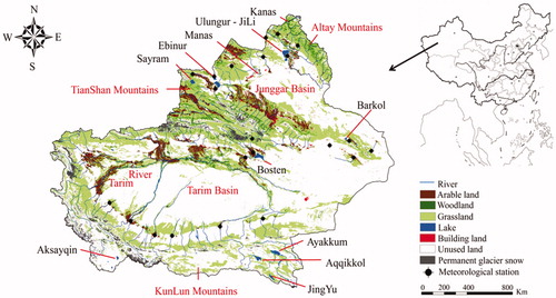 Figure 1. Locations and distributions of lakes investigated in this study.