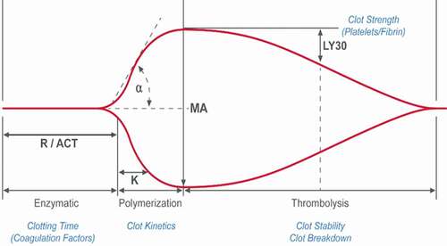 Figure 1. Thromboelastography tracings.