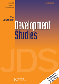 Cover image for The Journal of Development Studies, Volume 53, Issue 2, 2017