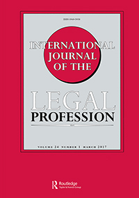 Cover image for International Journal of the Legal Profession, Volume 24, Issue 1, 2017