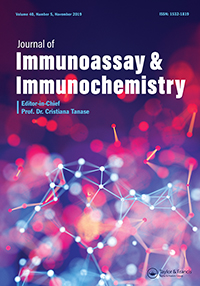 Cover image for Journal of Immunoassay and Immunochemistry, Volume 40, Issue 5, 2019