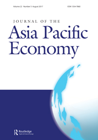 Cover image for Journal of the Asia Pacific Economy, Volume 22, Issue 3, 2017