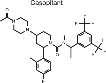 Figure 1 Structure of casopitant.