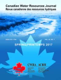 Cover image for Canadian Water Resources Journal / Revue canadienne des ressources hydriques, Volume 42, Issue 1, 2017