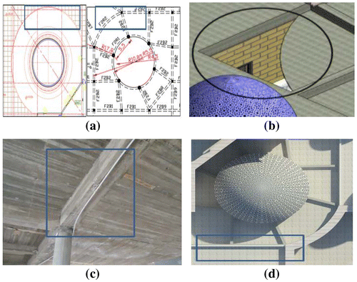 Figure 7. The difference of the design slab between the reality and schemes of the case study II.