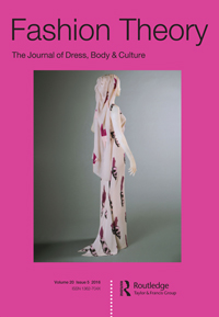 Cover image for Fashion Theory, Volume 20, Issue 5, 2016