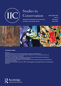 Cover image for Studies in Conservation, Volume 66, Issue 3, 2021