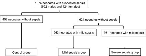 Figure 1 Study participant analysis of suspected sepsis neonates.