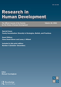 Cover image for Research in Human Development, Volume 18, Issue 4, 2021