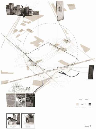 Figure 5. Second conversation synthesised and edited onto map (Toya Peal, MA Landscape Architecture, University of Greenwich, 2016)
