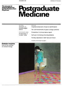 Cover image for Postgraduate Medicine, Volume 68, Issue 6, 1980