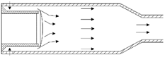 FIG. 4 Air scrubbing configuration.