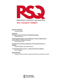 Cover image for Rhetoric Society Quarterly, Volume 50, Issue 1, 2020