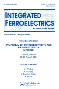 Cover image for Integrated Ferroelectrics, Volume 21, Issue 1-4, 1998