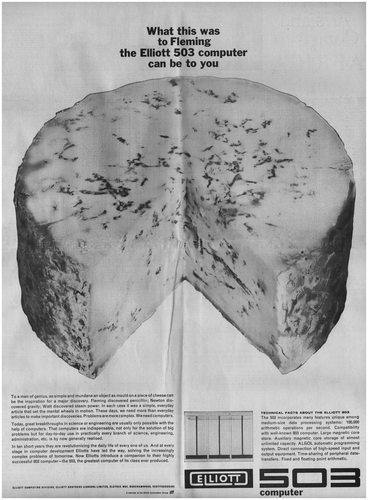 Figure 1. Elliott 503 display advertisement, Times, 11 October 1962.