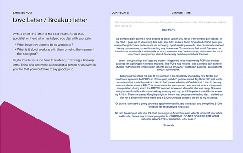 Figure 2 Sample Love/Break Up Letter.