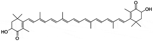 Figure 1. Chemical structure of astaxanthin.