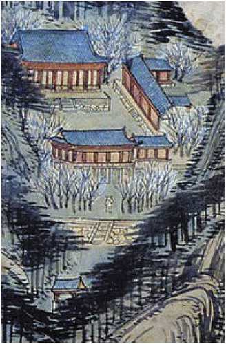Figure 7. Naksansado by Gyeomjae Jeong Seon (Portion).