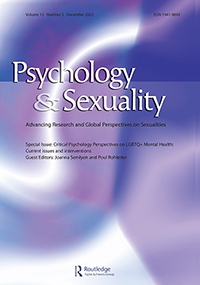 Cover image for Psychology & Sexuality, Volume 13, Issue 5, 2022