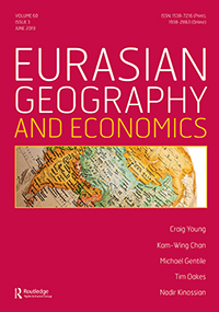 Cover image for Eurasian Geography and Economics, Volume 60, Issue 3, 2019