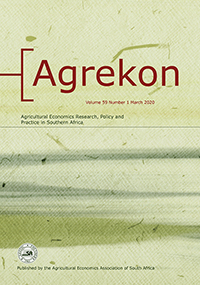 Cover image for Agrekon, Volume 59, Issue 1, 2020