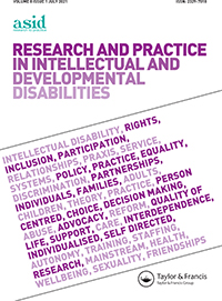 Cover image for Research and Practice in Intellectual and Developmental Disabilities, Volume 8, Issue 1, 2021