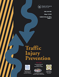 Cover image for Traffic Injury Prevention, Volume 19, Issue 7, 2018