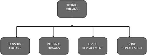 Figure 1. Classification of bionic organs.