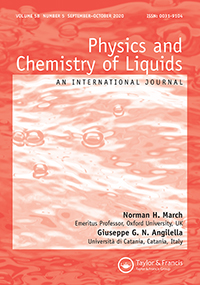 Cover image for Physics and Chemistry of Liquids, Volume 58, Issue 5, 2020