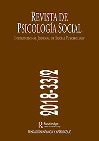 Cover image for International Journal of Social Psychology, Volume 33, Issue 2, 2018