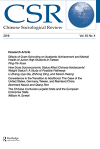 Cover image for Chinese Sociological Review, Volume 50, Issue 4, 2018