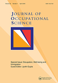 Cover image for Journal of Occupational Science, Volume 25, Issue 1, 2018