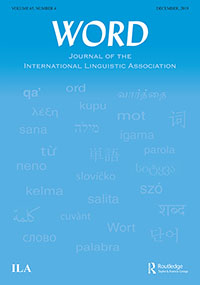 Cover image for WORD, Volume 65, Issue 4, 2019