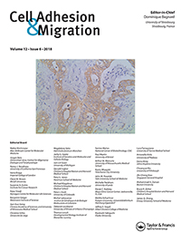 Cover image for Cell Adhesion & Migration, Volume 12, Issue 6, 2018