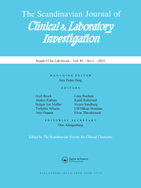 Cover image for Scandinavian Journal of Clinical and Laboratory Investigation, Volume 81, Issue 1, 2021