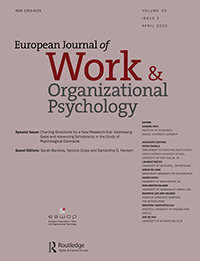 Cover image for European Journal of Work and Organizational Psychology, Volume 29, Issue 2, 2020