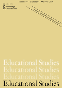 Cover image for Educational Studies, Volume 44, Issue 4, 2018