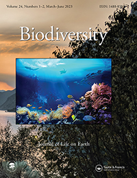 Cover image for Biodiversity, Volume 24, Issue 1-2, 2023