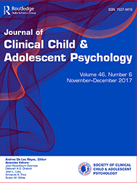 Cover image for Journal of Clinical Child & Adolescent Psychology, Volume 46, Issue 6, 2017