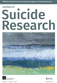 Cover image for Archives of Suicide Research, Volume 26, Issue 3, 2022